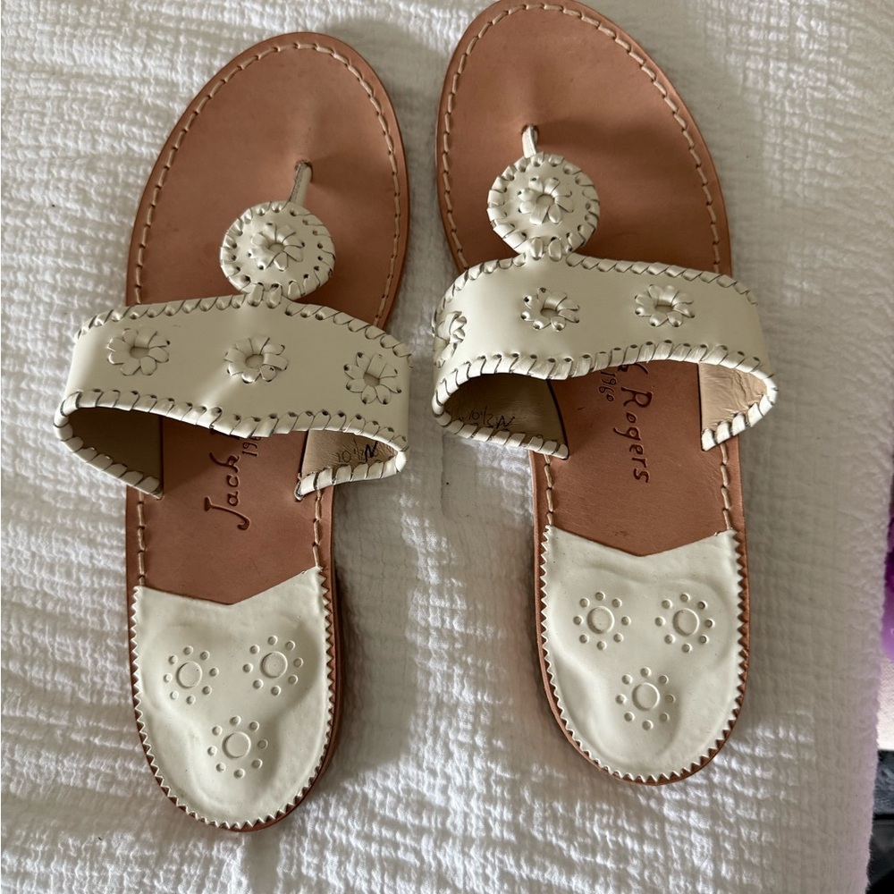 Jack Rogers Women's Cream Sandals
